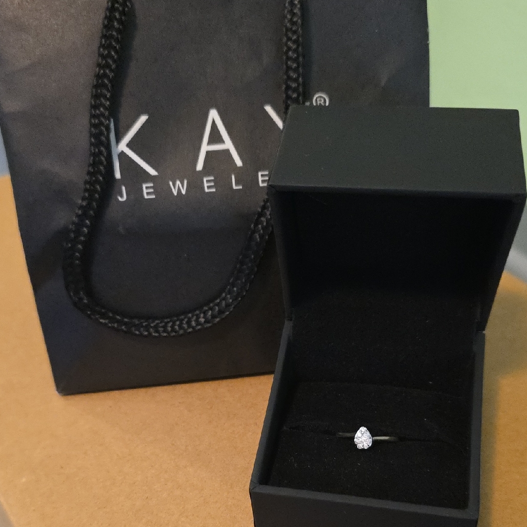 Kay Jewelers Silver Teardrop Ring